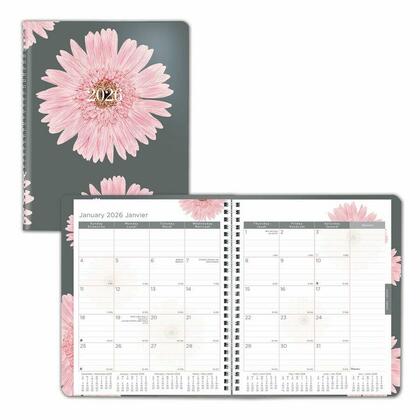 Blueline® 2026 Pink Ribbon 14-Month Monthly Planner, 8-7/8 x 7-1/8", Bilingual 133637