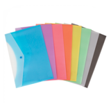 Geo n 459 G006 Envelopes accessoires Geo Frosted Snap Button Side Opening Plastic Document Envelope