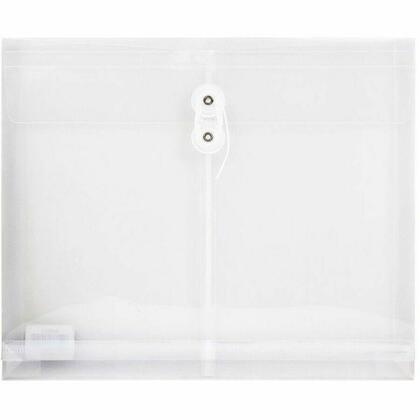 GEO® Translucent Letter Size Polyethylene Envelope with Drawstring, Clear, 1 Pack (627851)