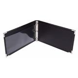 Davisgroup n 792 2UP 01 BK Binders DavisGroup Cheque Binder 2 Up Style 12 x 3 4 x 7 Black