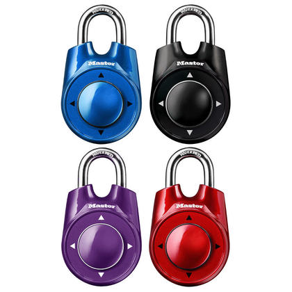 Master Lock 1500iD 2-1/8in (54mm) Wide Speed Dial™ Set Your Own Combination Directional Padlock