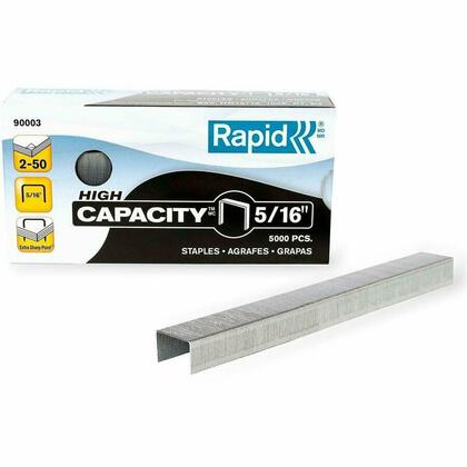 Rapid® High Capacity 5/16" Galvanized Staples, 50-Sheet Capacity, 5000 / Box (129106)