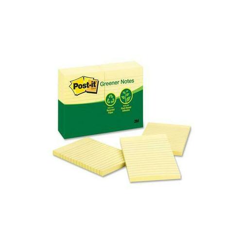 3M® Post-it® Recycled Ruled Notes, 4