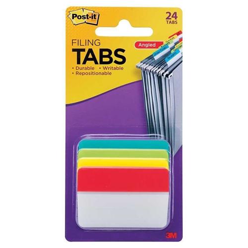 3M Post-it® Angled Self-adhesive Tabs (Multicolor)
