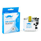Moustache LC203C MFC J5520DW Brother LC203C Compatible Cyan Ink Cartridge High Yield Moustache
