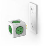 PowerCube 4100 USORPC Chargers PowerCube Original 5 Outlet Power Bar Green