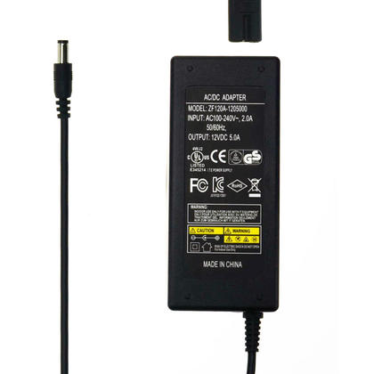 Alimentation AC / DC power adapter chargeur et cordon d'alimentation (60W 100-240V à DC12V 5A)