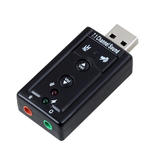 Cab Sound Card Audio Adapters 3D 7 1 USB 2 0 Channel Audio External Sound Card Adapter for PC Laptop