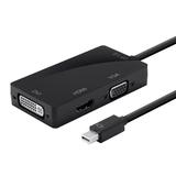 Monoprice Canada Cab 12799 Mini DisplayPort Cables Mini DisplayPort 1 2a Thunderbolt to 4K HDMI DVI and VGA Passive Adapter B