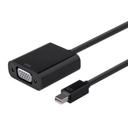 Monoprice Canada Cab 12786 Mini DisplayPort Cables Mini DisplayPort 1 2a Thunderbolt to VGA Active Adapter Black Monoprice