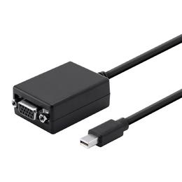 Monoprice Canada Cab 12743 Mini DisplayPort Cables Mini DisplayPort 1 2a Thunderbolt to VGA Passive Adapter Black Monoprice