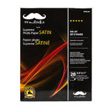 Moustache PHW260LETTER Photo Paper Professional Satin Photo Paper 8 5 x 11 20 Sheets PHW260 Moustache