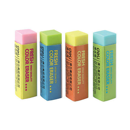 DELI 3045 High Quality 4B Fresh Colour Eraser (Random Color) 