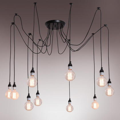 Vintage Industrial 10 Lights Pendant 