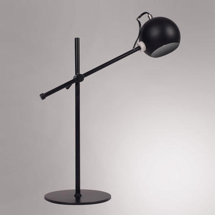 Vintage industriel iron noir lampe de table à 1 ampoule