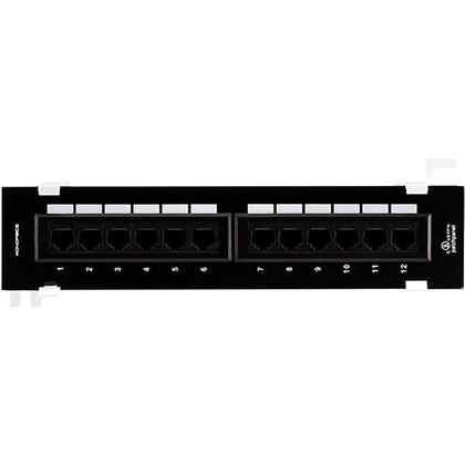 Cat5e Mini Patch Panel 110 Type 12 Port (568A/B Compatible), Vertical