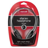 Maxell headset 190319 Headsets Maxell 190319 HP 100 Lightweight Stereo Headphones Black
