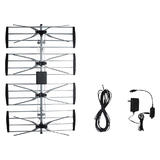 Cab ANT2092 TV Antennas Outdoor Indoor Outdoor TV Antenna with booster Up to 70 Mile Range