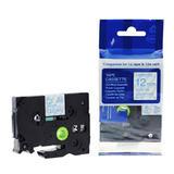Brother Label Printer TZe 133 Label Printer Tapes Brother TZe133 Label Tape 12mm 0 47 Blue on Clear Compatible