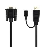 PrimeCables Cab HDMI VGA 6ft HDMI Cables with Ethernet 1 4 HDMI to VGA active converter cable adapter M M with with Micro USB