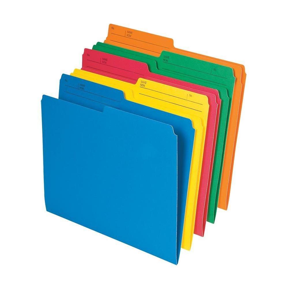Pendaflex® Chemises de classement, lettre, 8 1/2 po x 11 po, couleurs