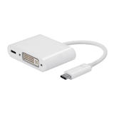 Monoprice Canada Cab 15243 USB 3 0 USB C to DVI USB C F Dual Port Adapter Select Series Monoprice