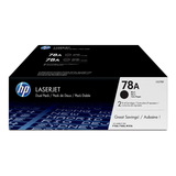 HP CE278D OEM LaserJet Pro P1566 HP 78A CE278D Original Black Toner Cartridge 2 Pack