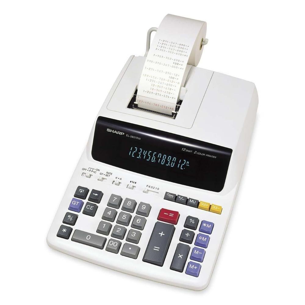 Sharp® EL2607RIII 12Digit Printing Calculator 724450