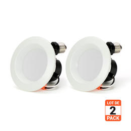 Rayonled RO D10308W All LED Lamp 4 8W LED Downlight 65W Equivalent Dimmable 600Lm Flood 90