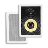 Monoprice Canada Cab 4101 Speakers Subwoofer Caliber In Wall Speakers 8 Inch Fiber 2 Way pair Monoprice