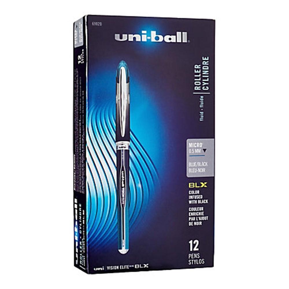 UniBall® Vision Elite™ 0.5mm Refillable Rollerball Pen, 12/Box