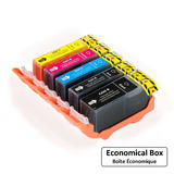 EcoBox PGI 220 CLI 221 5PK EcoBox PIXMA IP3600 Canon PGI220 CLI221 Compatible Ink Cartridge Combo BK BK C M Y Economical Box