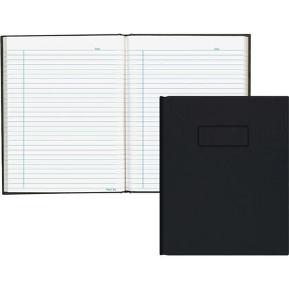 Blueline® Hardbound Business Book, 192 Pages, Ruled with Blue Margin, 9-1/4" x 7-1/4"