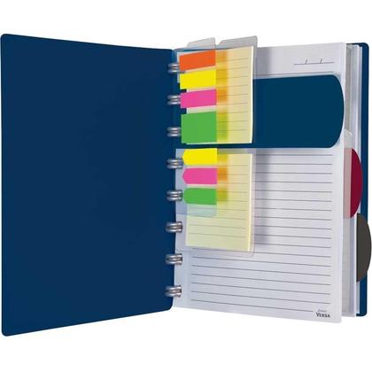 TOPS® Versa Crossover Spiral Notebook, Ruled, Navy Poly Cover, 60 Sheets, 1 Pack