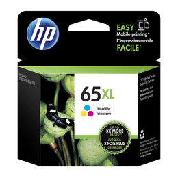 HP 65XL Color OEM DeskJet 3722 HP 65XL N9K03AN Original Tri Color Ink Cartridge High Yield