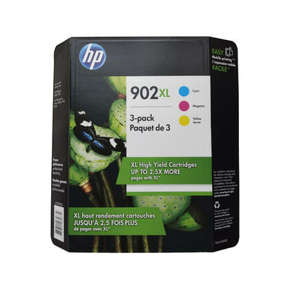 HP 902XL T0A41BN Original Ink Cartridge Combo High Yield C/M/Y
