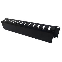 RM 405 2U Cable Organizers 2U 19 Inch Rackmount Cable Management Panel Duct Type