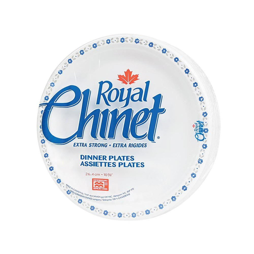 Royal Disposable Dinner Plates, 103/8", Package of 15