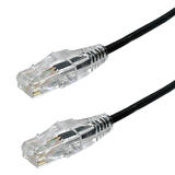 Cab 6AUT ALLBK Cat6 6a Network Cable Cat6A UTP 28AWG 10GB Ultra Thin Patch Ethernet Cables Black
