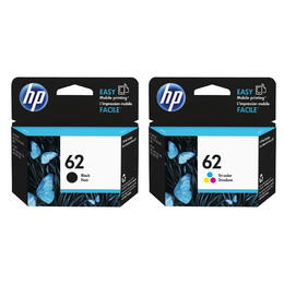 HP 62 OEM BK and Tricolour Combo ENVY 5660 e All in One HP 62 Original Black and Tri color Ink Cartridge Combo