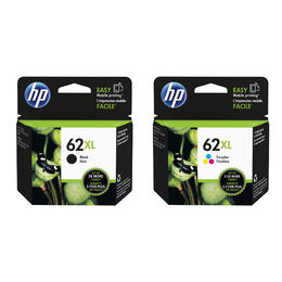 HP 62XL OEM BK and Tricolour Combo ENVY 5660 e All in One HP 62XL Original Black and Tri color Ink Cartridge Combo