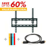 PrimeCables Cab PSW789ST All3 TV Wall Mounts 3 in 1 Angle free Tilt mount w Safety Lock for TV 26 to 50 HDMI Cable Fasten Tie