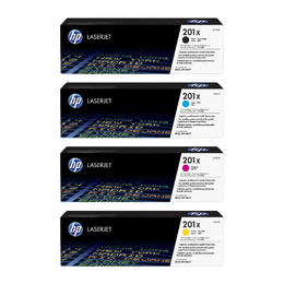 HP 201X OEM Combo Color LaserJet Pro M252dw HP 201X Original Toner Cartridge Combo High Yield BK C M Y