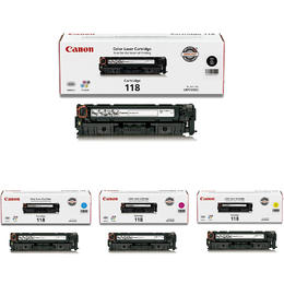 Canon Canon 118 OEM Combo ImageClass MF8350cdn Canon 118 BK C M Y Original Toner Cartridge Combo Set