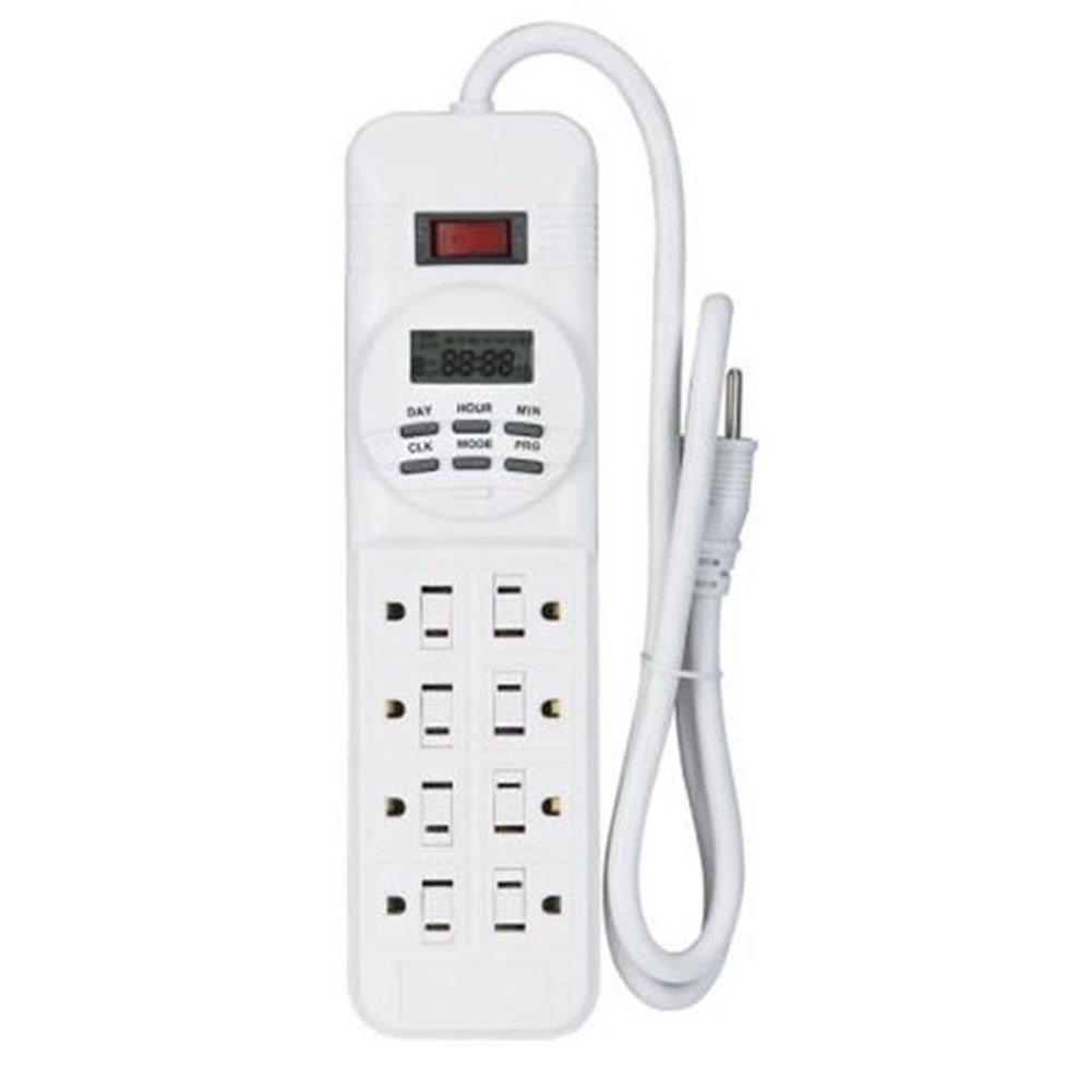 7Day 8Outlet Power Strip with Digital Timer