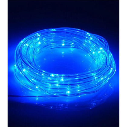 Globaltone® 10m 100 LEDs Rope Blue Lights, 4.8W 12VDC, IP67 Water-Resistant