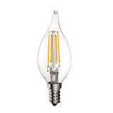 Rayonled RO CA10 4W LED Light Bulbs CA10 Dimmable Filament LED Bulb 4W 40W Equivalent E12 2700K 400 Lumens