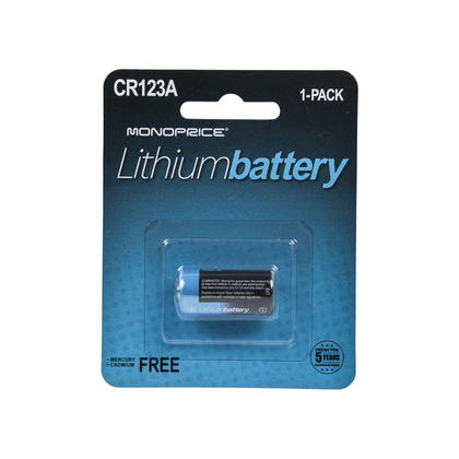 Monoprice® Lithium 3V CR123A Battery - 1 Pack