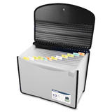 Winnable n 965 20122 Expanding Files Winnable 13 Pocket Coil Bound Poly Expanding Desktop File Letter Size