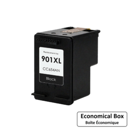 901XL CC654AN Ecobox OfficeJet J4540 Remanufactured HP 901XL CC654AN Black Ink Cartridge High Yield Economical Box